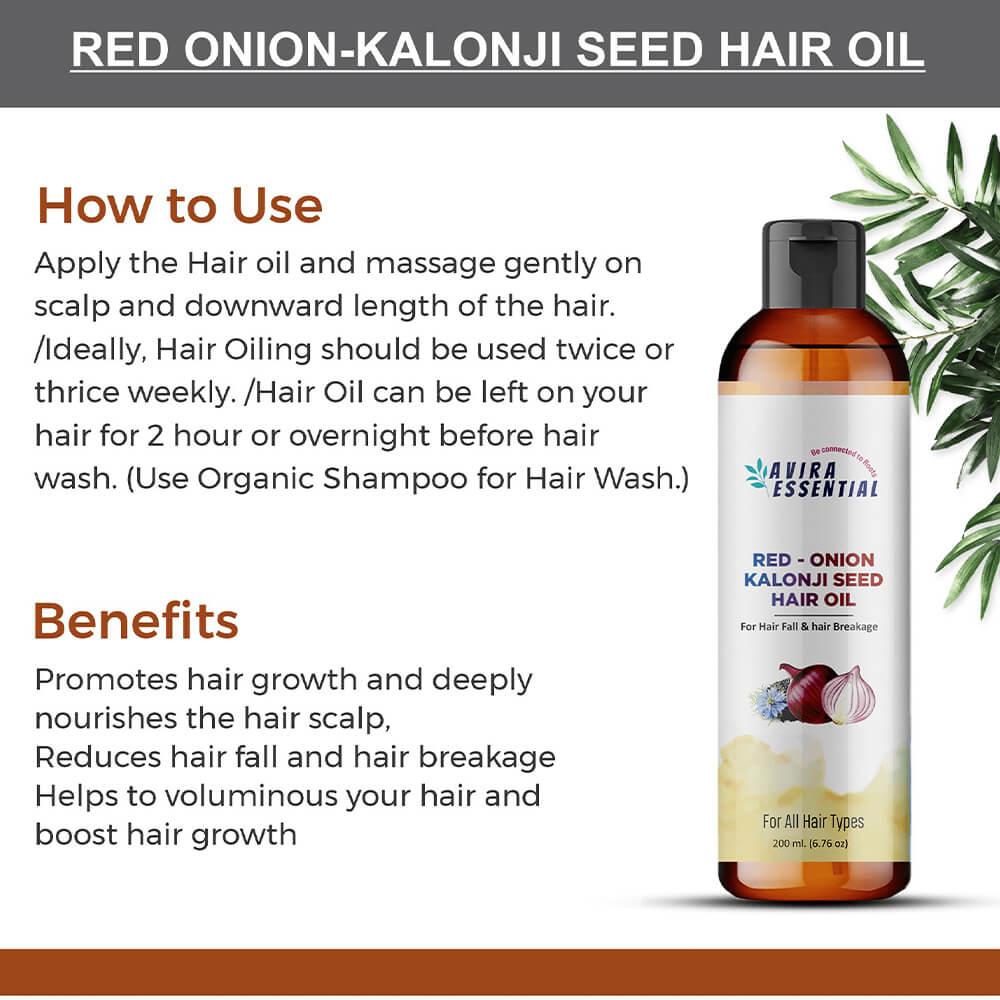 Red Onion – Kalonji Seed Hair Oil